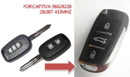 2 For Silverado 1500 2500-2007 2008 2009 2010 2011 2012 2013 Remote Car Key Fob